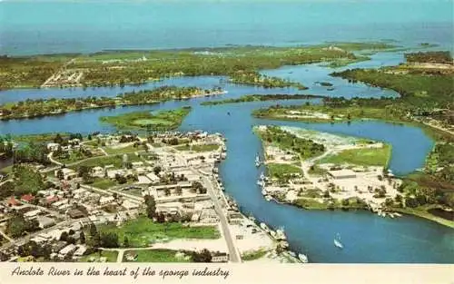 AK / Ansichtskarte  Tarpon_Springs_Florida_USA Anclote River Gulf of Mexico Fliegeraufnahme