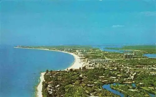 AK / Ansichtskarte  Sarasota_Florida_USA Crescent Beach Fliegeraufnahme