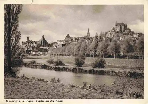 AK / Ansichtskarte  MARBURG__LAHN Panorama Lahnpartie