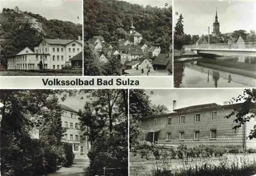 AK / Ansichtskarte  Bad_Sulza_Thueringen Sanatorium Herlitzberg Neue Ilmbruecke Kindersanatorium August Froehlich Kurheim Sophie