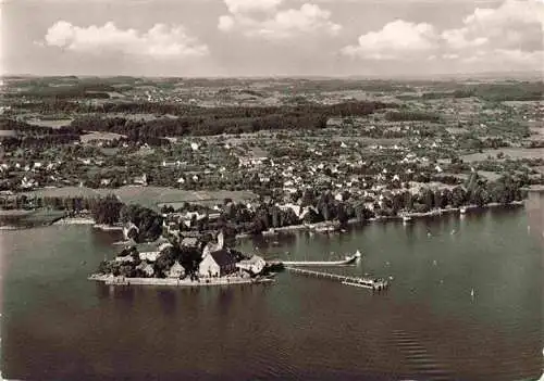 AK / Ansichtskarte 73994518 Wasserburg_Bodensee Fliegeraufnahme