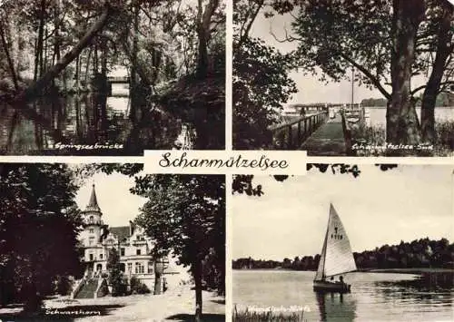 AK / Ansichtskarte 73994521 Scharmuetzelsee_Bad_Saarow_Brandenburg Springseebruecke Schwarzhorn Wendisch Rietz