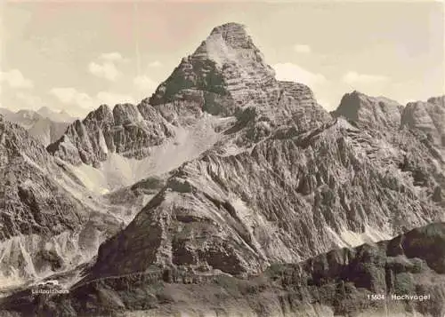 AK / Ansichtskarte 73994523 Hochvogel_2589m_Bad_Hindelang_Allgaeu mit Fuchskarspitze und Prinz Luitpoldhaus Allgaeuer Alpen