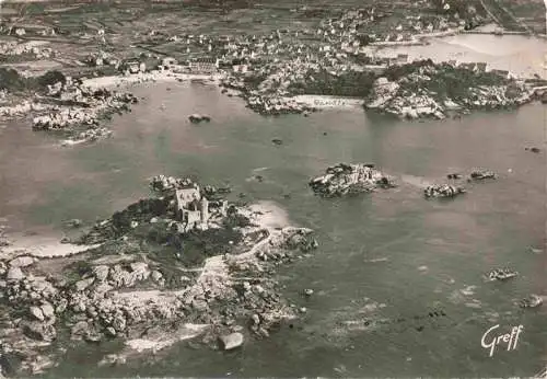 AK / Ansichtskarte  Ploumanach Vue aerienne Le Chateau de Costaeres