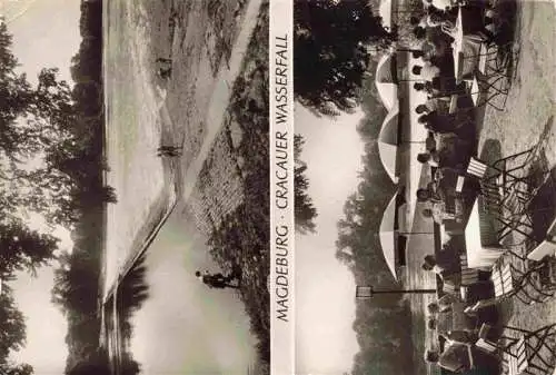 AK / Ansichtskarte  MAGDEBURG Cracauer Wasserfall Terrasse