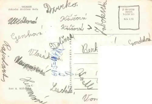 AK / Ansichtskarte  Telnice_Tellnitz_CZ Zakladni devitileta ikola