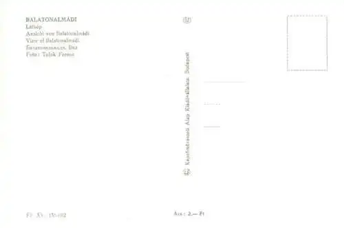 AK / Ansichtskarte  Balatonalmadi_HU Panorama