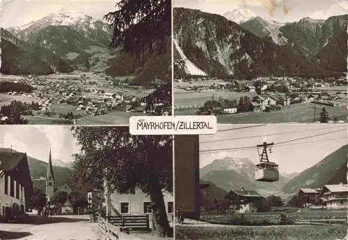 AK / Ansichtskarte  Mayrhofen__Zillertal_Tirol_AT Panorama Ortspartien Seilbahn