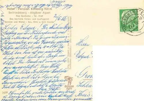 AK / Ansichtskarte  Seifriedsberg_Sonthofen_Allgaeu Hotel Pension Kuehberg