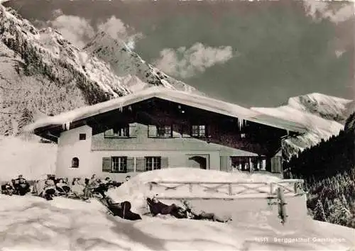 AK / Ansichtskarte  OBERSTDORF Berggasthof Gerstruben mit Hoefats und Rauheck