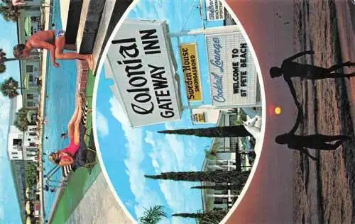 AK / Ansichtskarte  St_Pete_Beach_Florida_USA Colonial Gateway Inn Pool