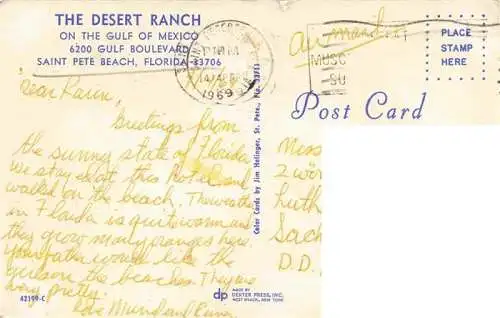 AK / Ansichtskarte  Saint_Pete_Beach_Florida_USA The Desert Ranch Fliegeraufnahme