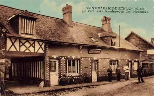 AK / Ansichtskarte  Saint-Maurice-d_Etelan Le Cafe Au Rendez-vous des Pecheurs