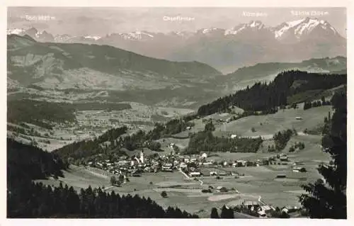 AK / Ansichtskarte  Oberstaufen Panorama Bregenzer Wald Schweizer Alpen