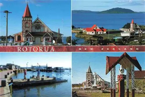 AK / Ansichtskarte  Rotorua_New_Zealand St Faiths Anglican Church Lake Rotorua Queen Victoria