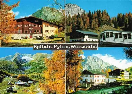 AK / Ansichtskarte  Spital_Pyhrn_Oberoesterreich_AT Linzerheim Berghotel Hengl Wurzeralm Landesjugendheim Stubwieswipfel