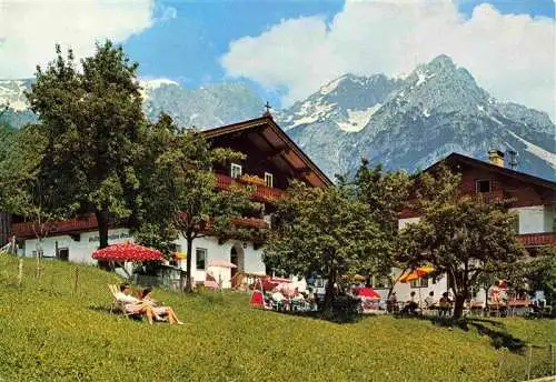 AK / Ansichtskarte 73994722 Scheffau_Tirol_Wilden_Kaiser_Tirol_AT Cafe Restaurant Leitenhof