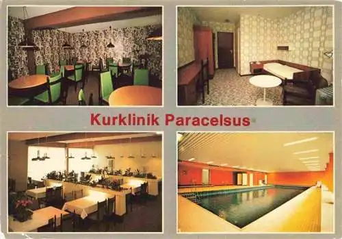 AK / Ansichtskarte 73994754 BAD_SCHWALBACH Kurklinik Paracelsus Gastraeume Zimmer Hallenbad