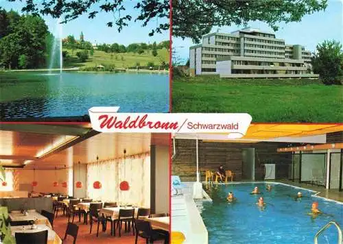 AK / Ansichtskarte 73994756 Waldbronn_Albtal Thermalbad Kurhaus Restaurant Hallenbad