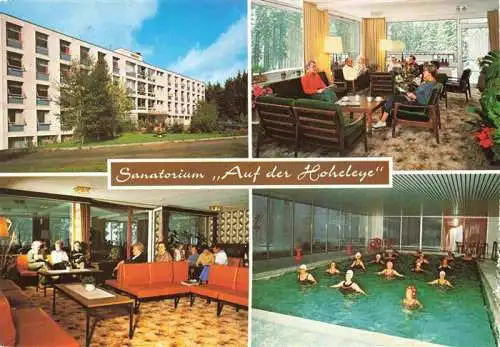 AK / Ansichtskarte 73994757 Hoheleye Sanatorium Auf der Hoheleye Gastraeume Hallenbad