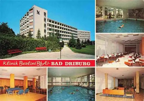 AK / Ansichtskarte 73994758 BAD_DRIBURG Klinik Berlin BfA Hallenbad Gast und Aufenthaltsraeume