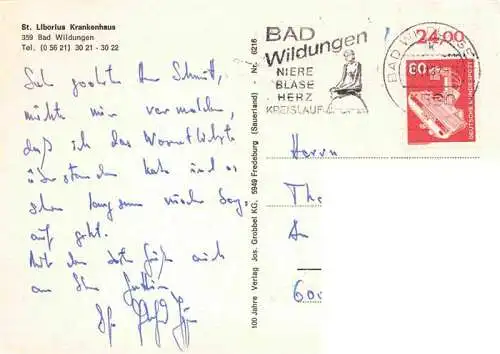 AK / Ansichtskarte  BAD_WILDUNGEN St Liborius Krankenhaus