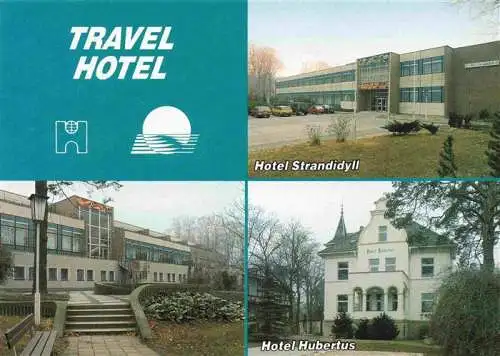 AK / Ansichtskarte 73994798 HERINGSDORF__Ostseebad_Usedom Travel Hotel Strandidyll und Hotel Hubertus