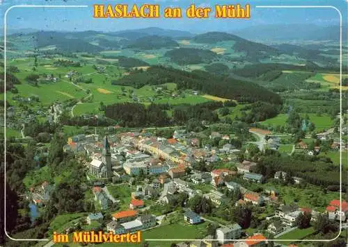 AK / Ansichtskarte 73994803 Haslach_Muehl_Oberoesterreich_AT Muehlviertel Fliegeraufnahme