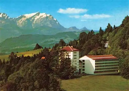 AK / Ansichtskarte 73994810 Oberstaufen Schlossbergklinik Alpenpanorama