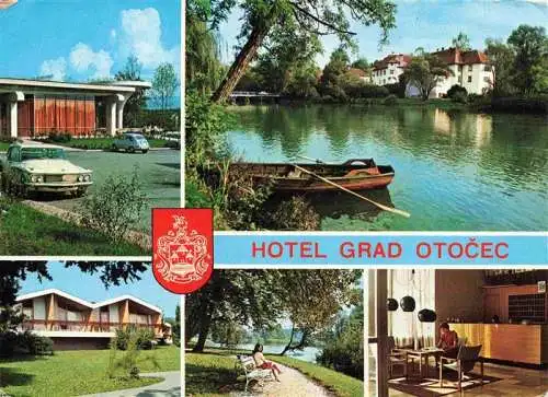 AK / Ansichtskarte  Otocec_Slovenia Hotel Grad Otocec Partie am Wasser