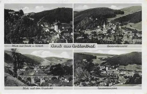 AK / Ansichtskarte  Graefenthal Stadtblick mit Schloss Panorama Viadukt Gesamt