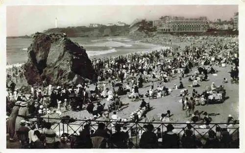 AK / Ansichtskarte  BIARRITZ_64_Pyrenees_Atlantiques La grande plage