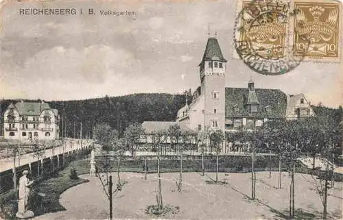 AK / Ansichtskarte 73994919 Reichenberg__LIBEREC_Boehmen_CZ Volksgarten