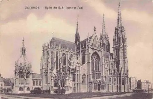 AK / Ansichtskarte 73994945 OSTENDE_Oostende_West-Vlaanderen_Belgie Eglise des ss Pierre et Paul