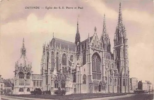 AK / Ansichtskarte  OSTENDE_Oostende_West-Vlaanderen_Belgie Eglise des ss Pierre et Paul