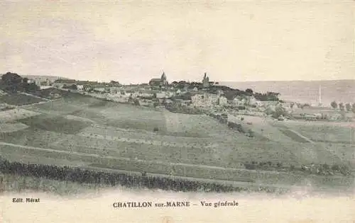 AK / Ansichtskarte  Chatillon-sur-Marne Vue generale
