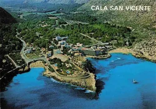 AK / Ansichtskarte 73995013 Cala_San_Vicente_Mallorca Fliegeraufnahme