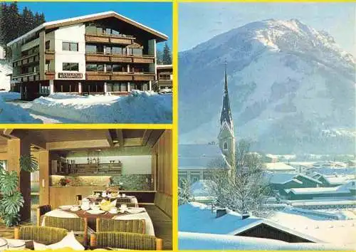 AK / Ansichtskarte 73995018 Koessen_Tirol_AT Gaestehaus Pension Rottenspacher Winterpanorama Kirche