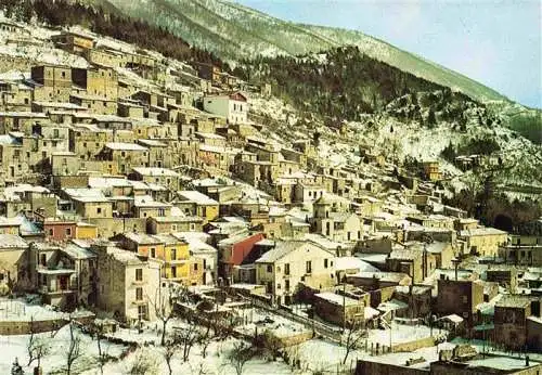 AK / Ansichtskarte  San_Gregorio_Matese_CASERTA_Vecchia_IT Scorcio panoramico invernale