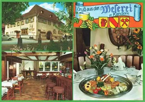 AK / Ansichtskarte 73995023 Kandern_Baden_BW Historisches Gasthaus zur Weserei Weinstube