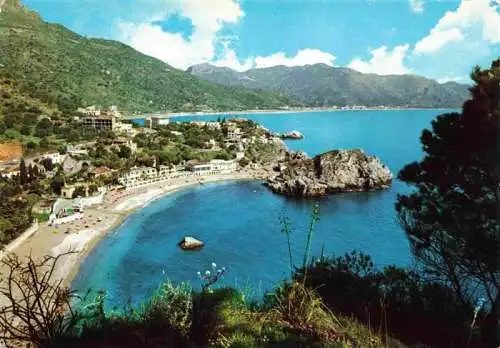 AK / Ansichtskarte  Taormina_Sicilia_IT Kuestenpanorama