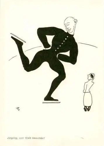 AK / Ansichtskarte  Eymann_Lydia_Kuenstlerkarte_Langenthal_BE Juengling Weib