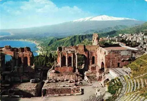 AK / Ansichtskarte 73995070 Taormina_Sicilia_IT Teatro Greco La scena