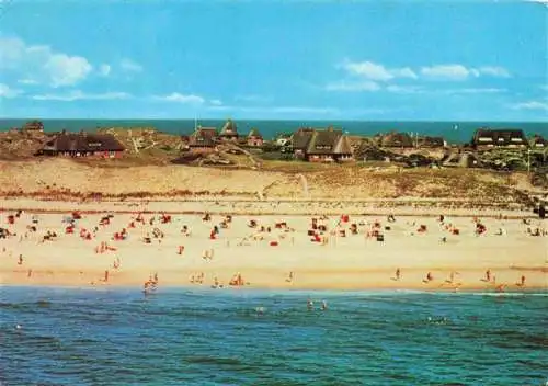 AK / Ansichtskarte  Rantum_Sylt Fliegeraufnahme Strand