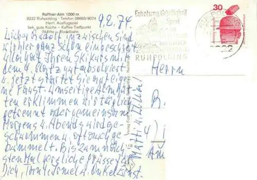 AK / Ansichtskarte  Ruhpolding Raffner Alm
