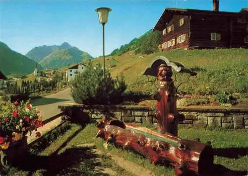 AK / Ansichtskarte  Hirschegg_Kleinwalsertal_Vorarlberg_AT Der Ignatzbrunnen mit Widdersteinblick