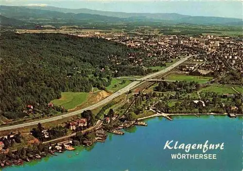 AK / Ansichtskarte  KLAGENFURT_Woerthersee_AT Fliegeraufnahme