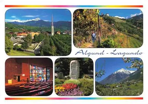 AK / Ansichtskarte 73995180 Algund_Merano_Suedtirol_IT Panorama Wanderweg Kirche Inneres Gedenkstein