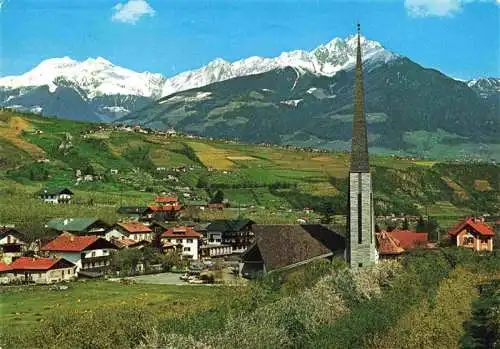 AK / Ansichtskarte  Algund_Merano_Suedtirol_IT mit Kirche Ifinger und Hirzer