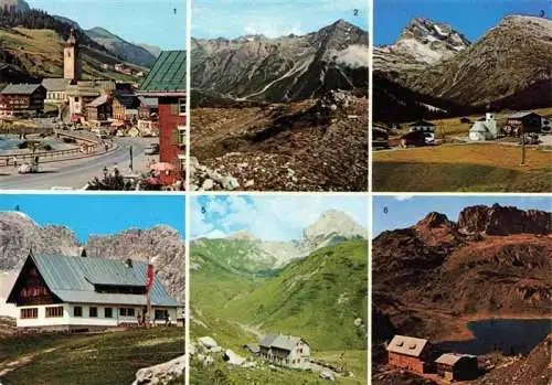 AK / Ansichtskarte  Lech_Vorarlberg_AT Lechtal Zug am Arlberg Rote Wand Goeppinger Huette Ravensburger Huette Freiburger Huette